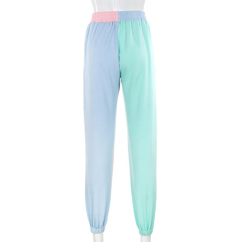 [ @izabela_zabielska ] "PASTEL MACARON COLOR BLOCK CASUAL" PANTS D052610