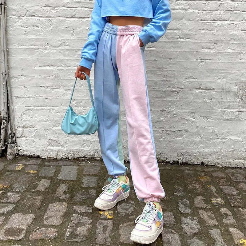 [ @izabela_zabielska ] "PASTEL MACARON COLOR BLOCK CASUAL" PANTS D052610