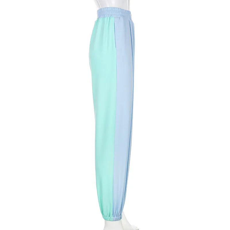 [ @izabela_zabielska ] "PASTEL MACARON COLOR BLOCK CASUAL" PANTS D052610