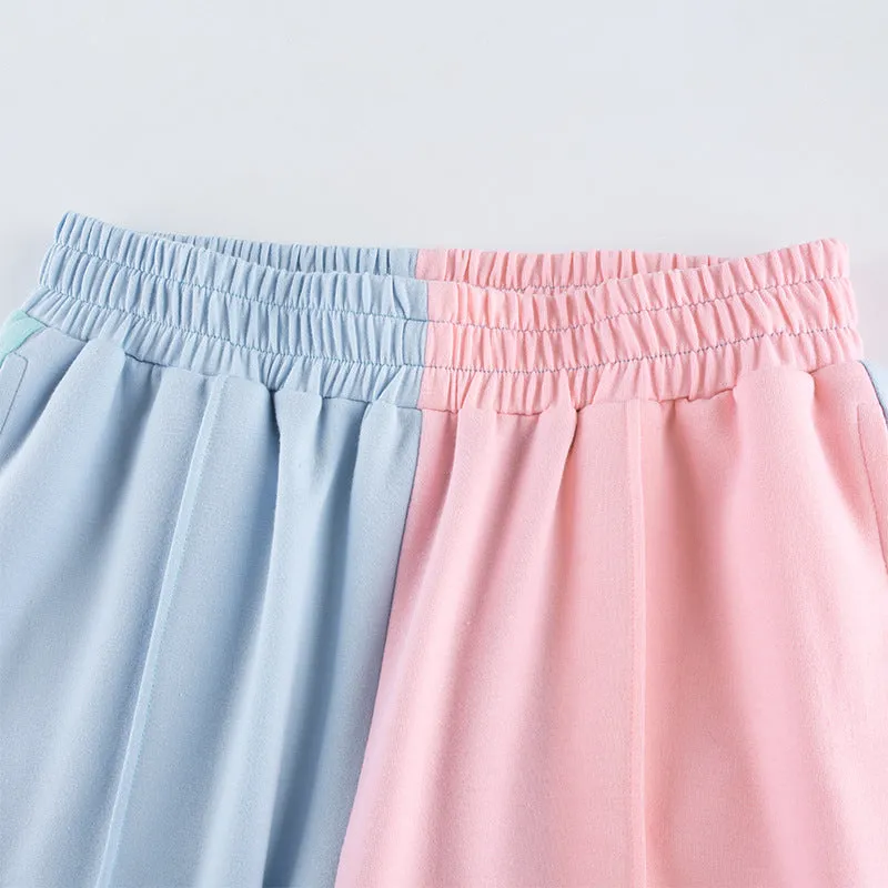 [ @izabela_zabielska ] "PASTEL MACARON COLOR BLOCK CASUAL" PANTS D052610