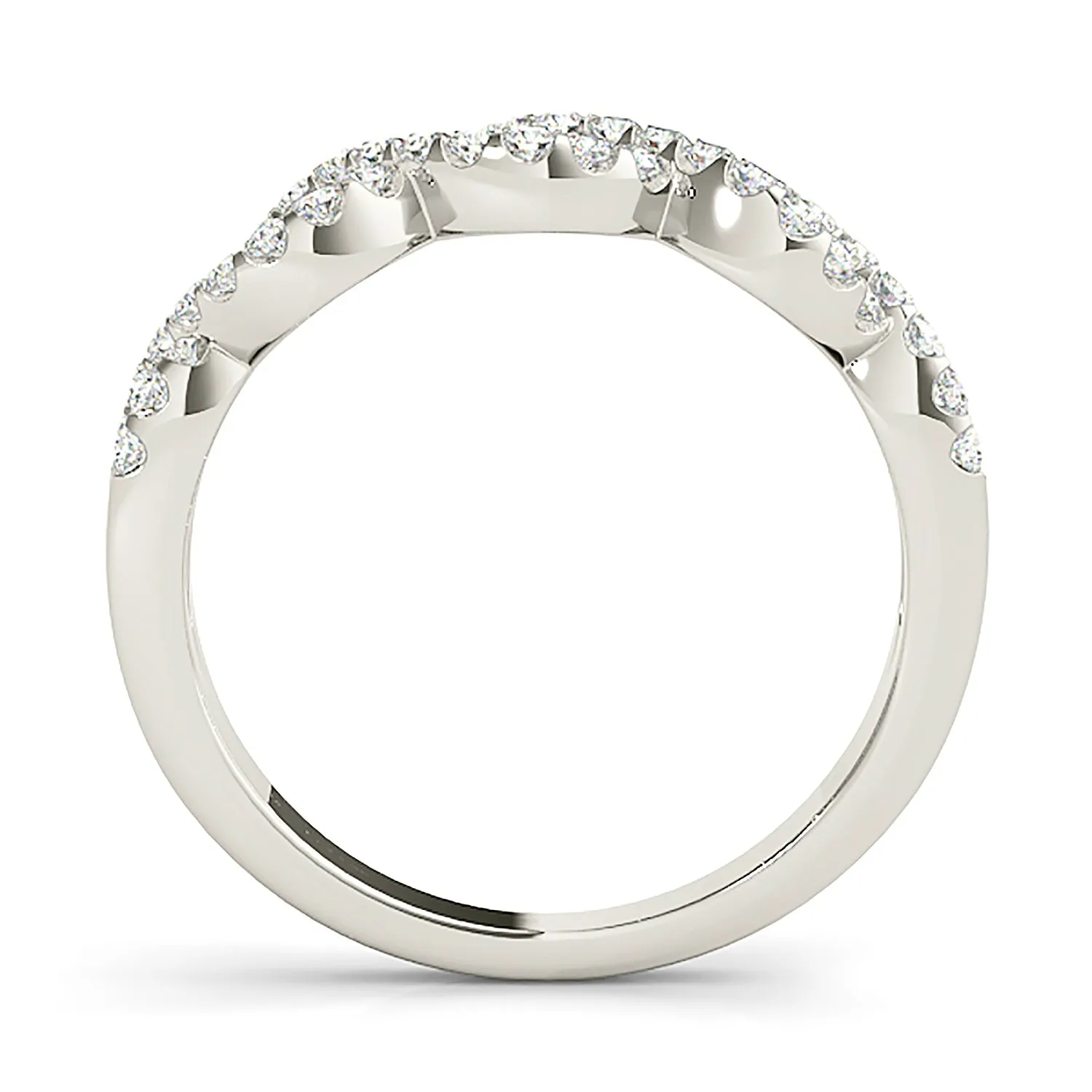 0.40 ct Round Diamond Open Twist Ring