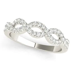 0.40 ct Round Diamond Open Twist Ring