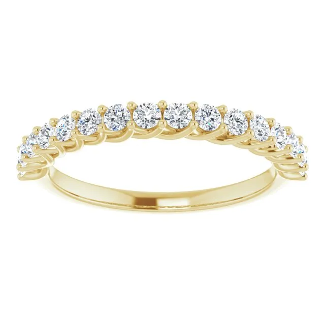 0.50 ct. Round Cut Diamond Trellis Setting Wedding Band