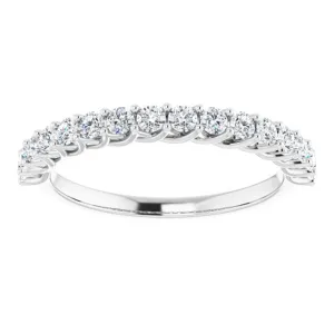 0.50 ct. Round Cut Diamond Trellis Setting Wedding Band