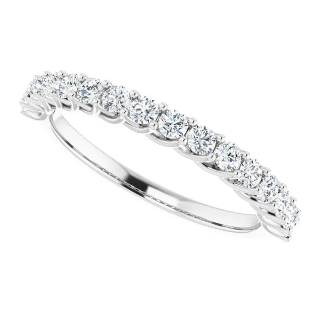 0.50 ct. Round Cut Diamond Trellis Setting Wedding Band