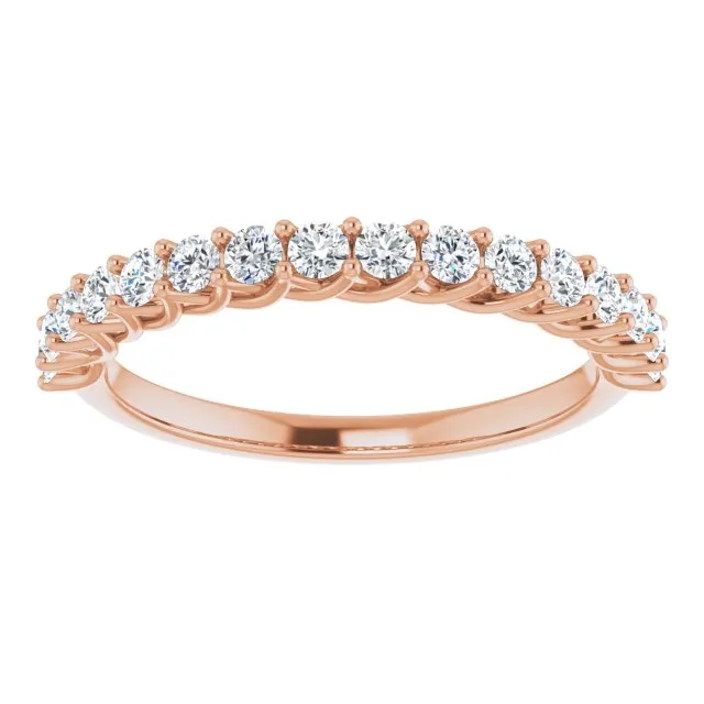 0.50 ct. Round Cut Diamond Trellis Setting Wedding Band