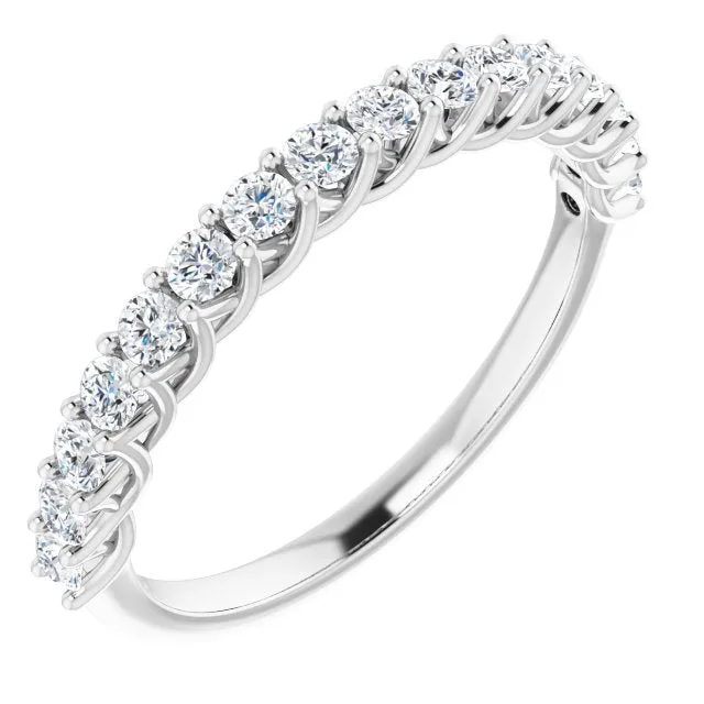 0.50 ct. Round Cut Diamond Trellis Setting Wedding Band