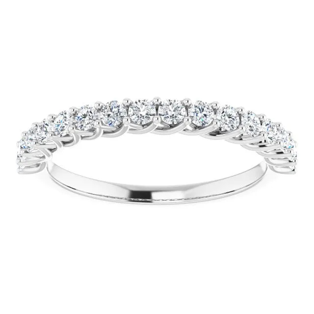 0.50 ct. Round Cut Diamond Trellis Setting Wedding Band