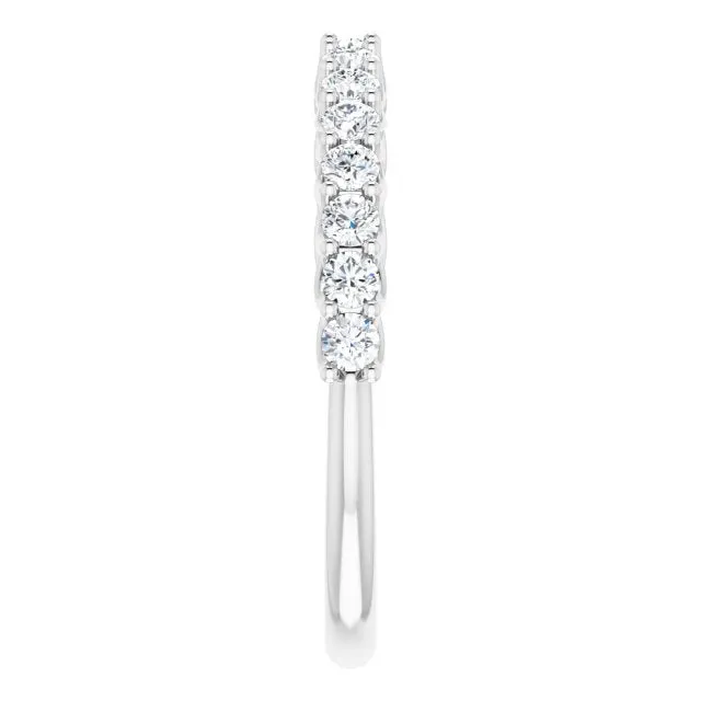 0.50 ct. Round Cut Diamond Trellis Setting Wedding Band