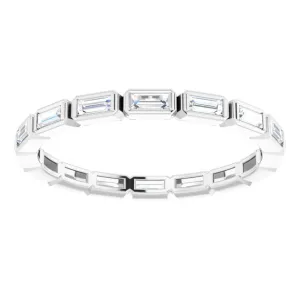 0.88 ct. Bezel Set Baguette Diamond Eternity Band