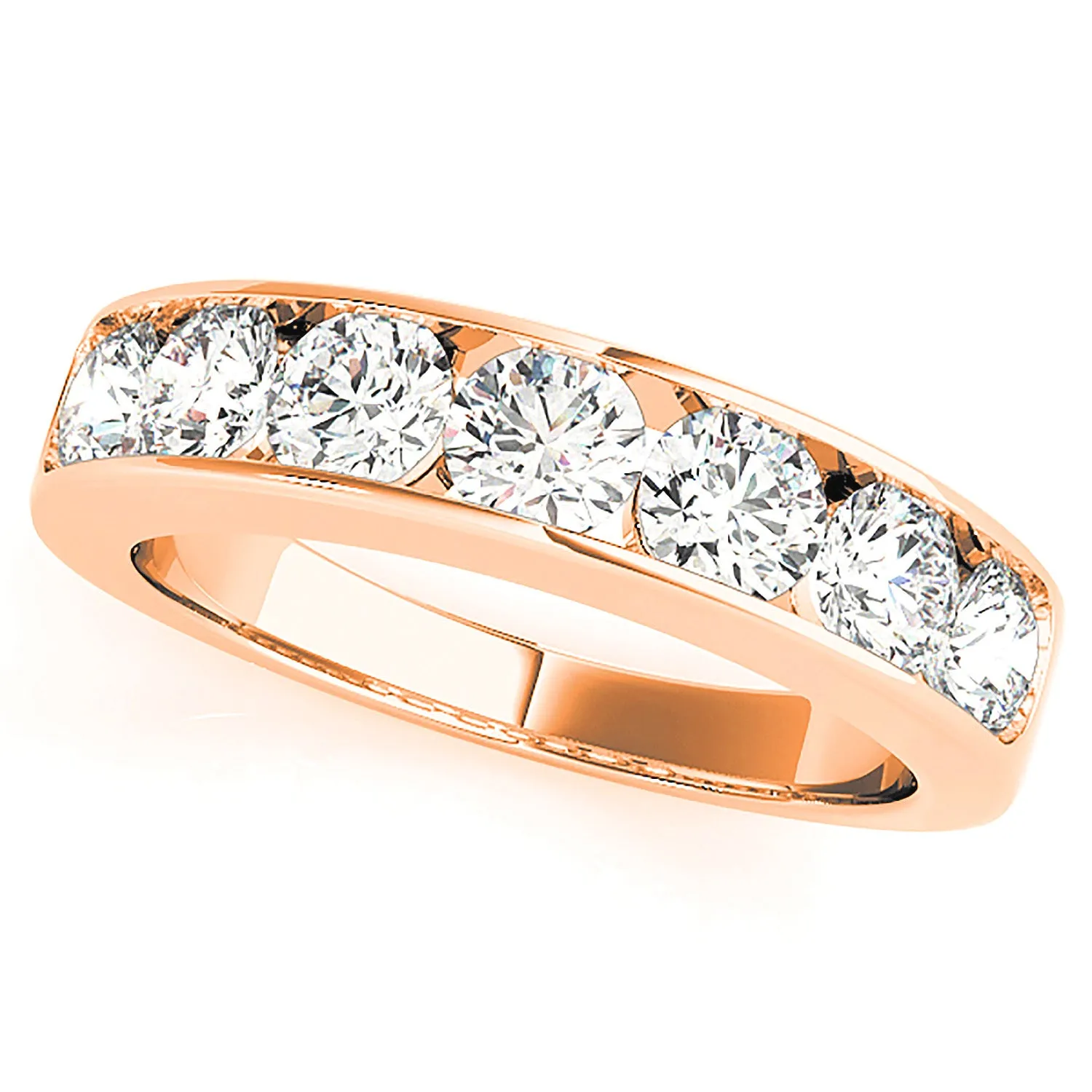 1.00 ctw. Channel Set Round Diamond Wedding Band