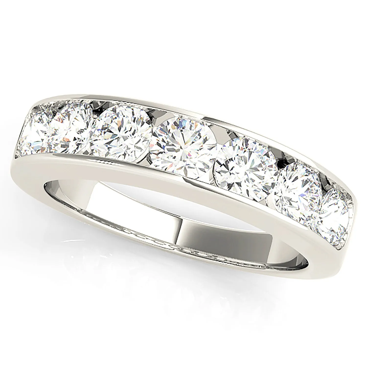 1.00 ctw. Channel Set Round Diamond Wedding Band