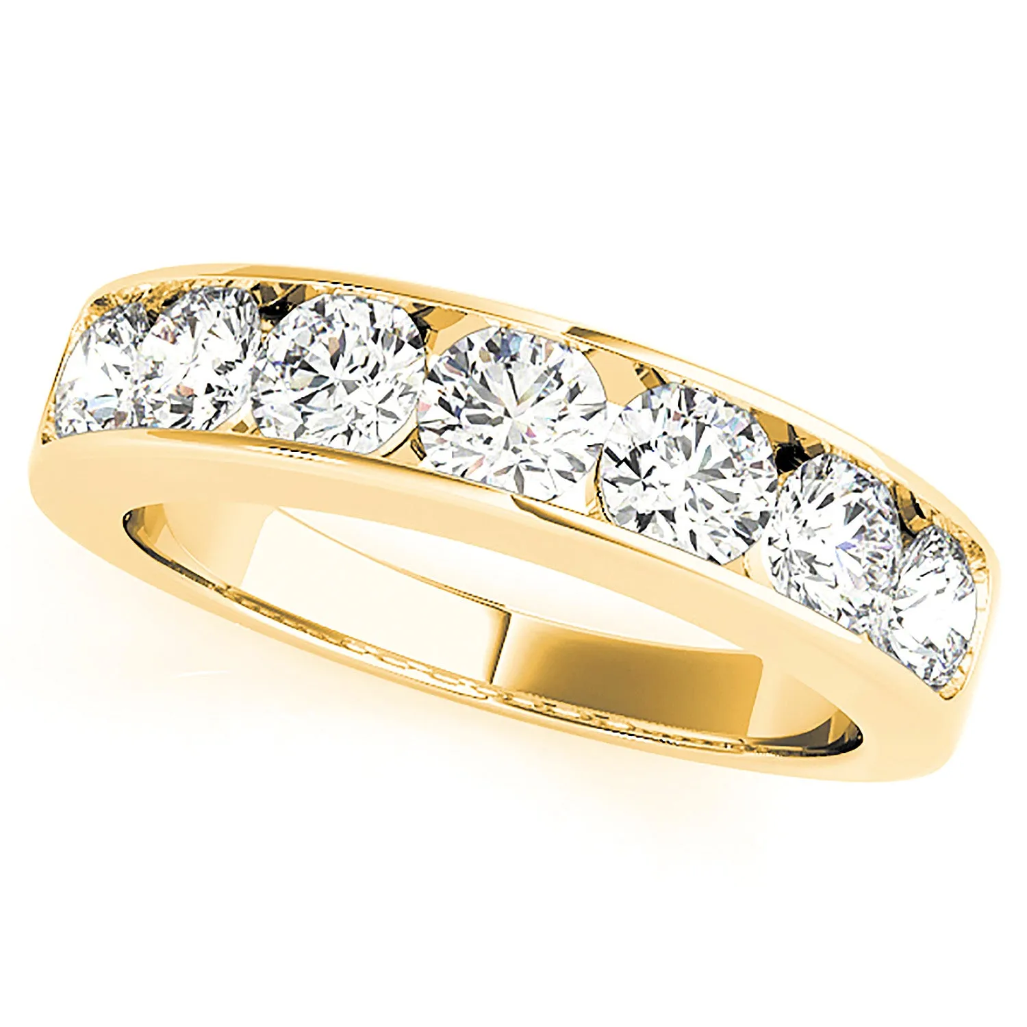 1.00 ctw. Channel Set Round Diamond Wedding Band