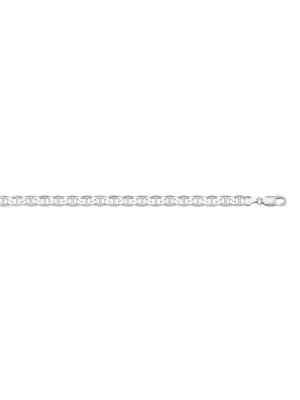 10k, 14k White Gold Flat Anchor 3.5 mm Italian Chain