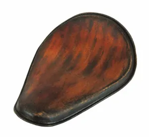 10x13" AntBrn Dis Leather Spring Solo Seat Chopper Bobber Harley Sportster Honda