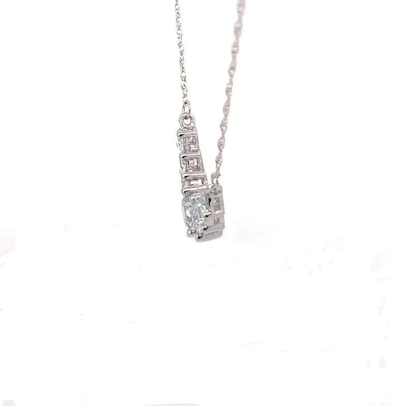 14K White Gold 2.0TDW Lab Grown Diamond Pendant
