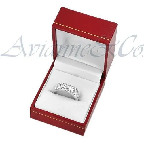14K White Solid Gold Womens Diamond Wedding Ring Band 1 Ctw
