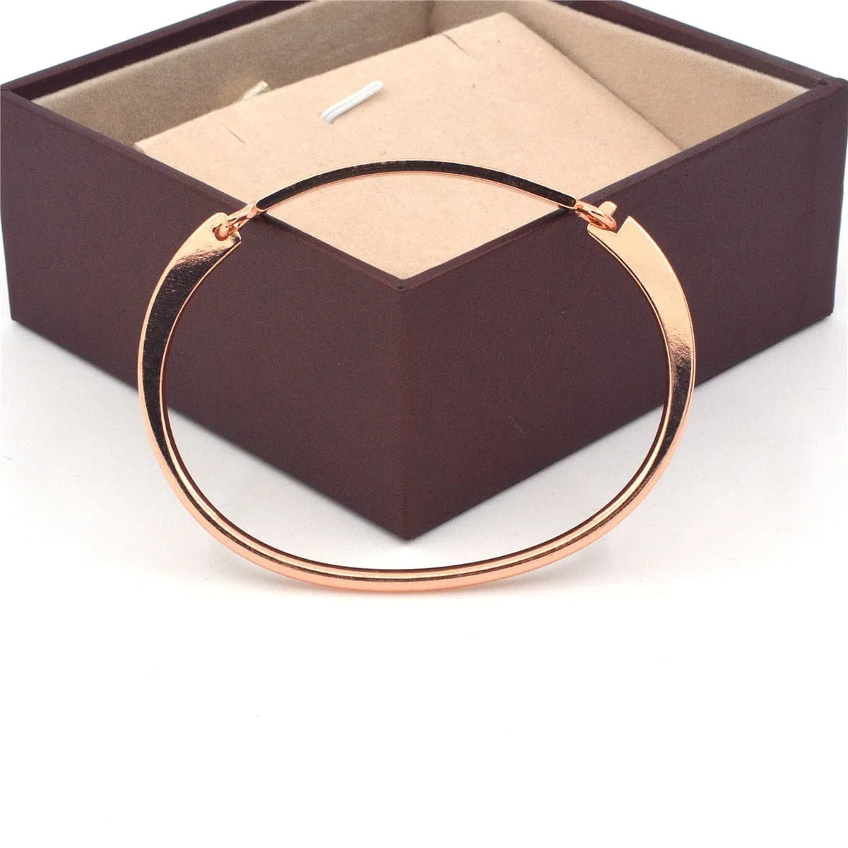 18K Rose Gold-Plated 'Believe In Yourself' Bangle