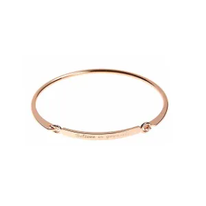 18K Rose Gold-Plated 'Believe In Yourself' Bangle