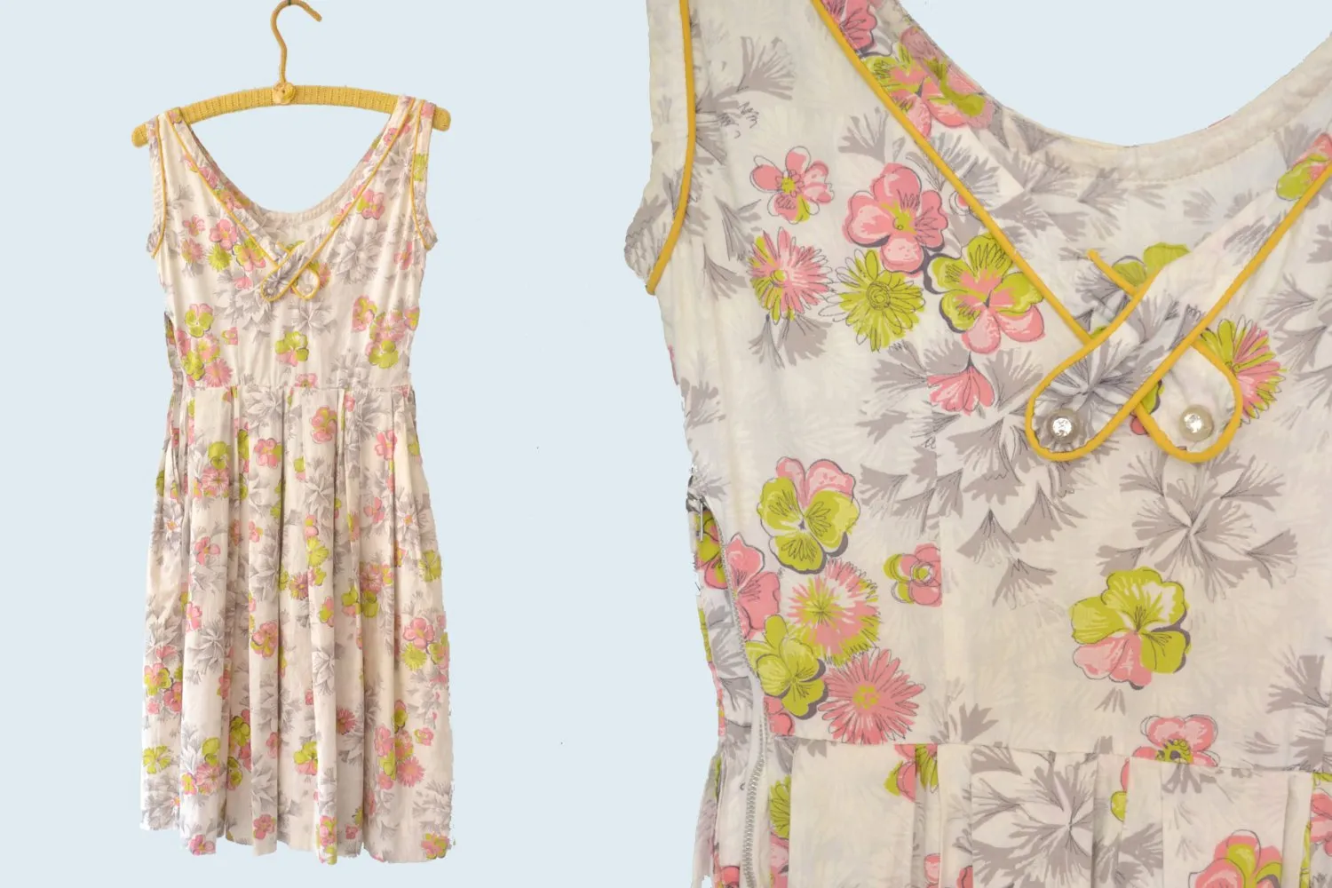 1950s Cotton Dress size XXS