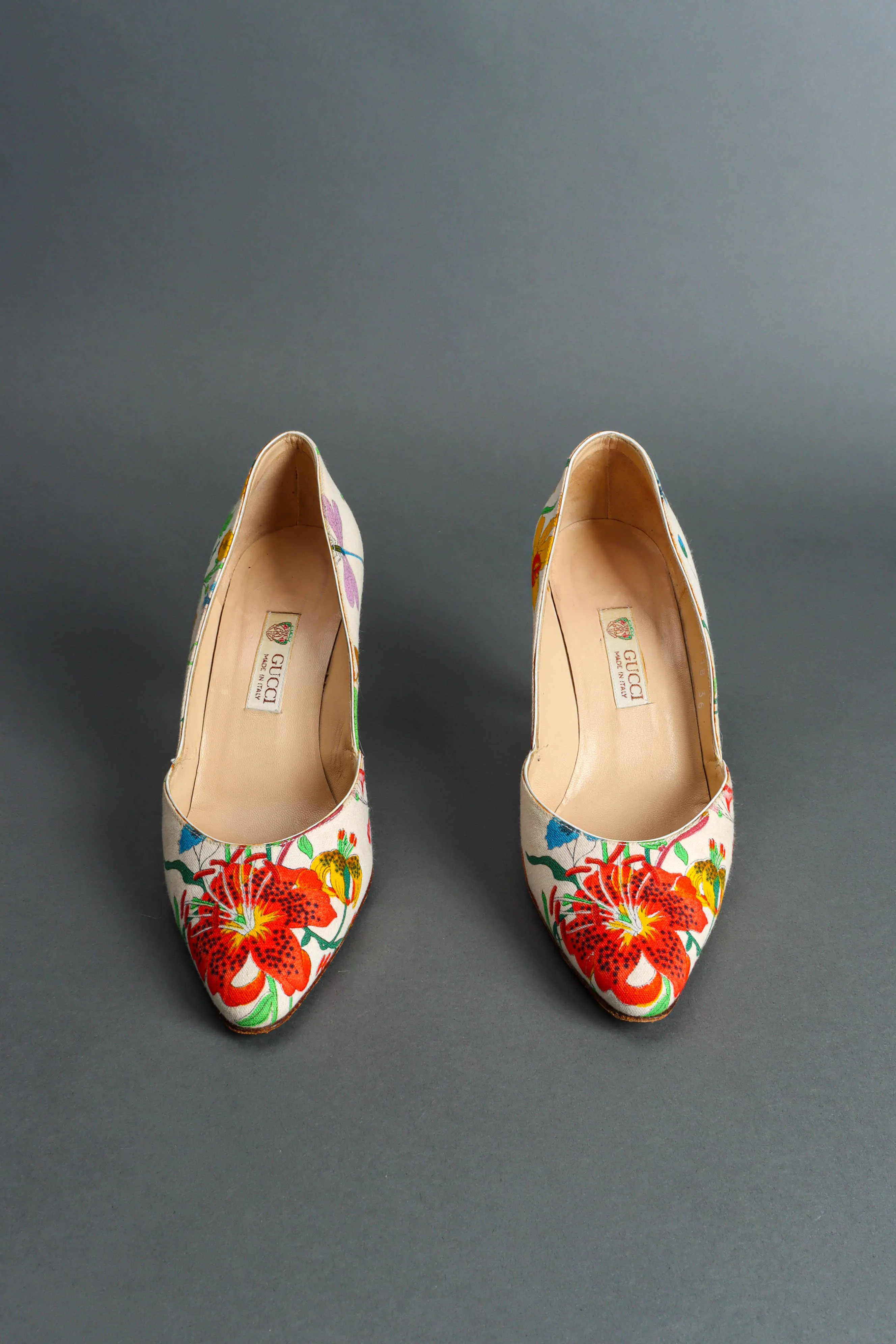 1980s Flora White Heels