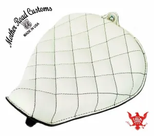 2010-20221Sportster Harley On Frame Leather Seat White Black Stitch All Models