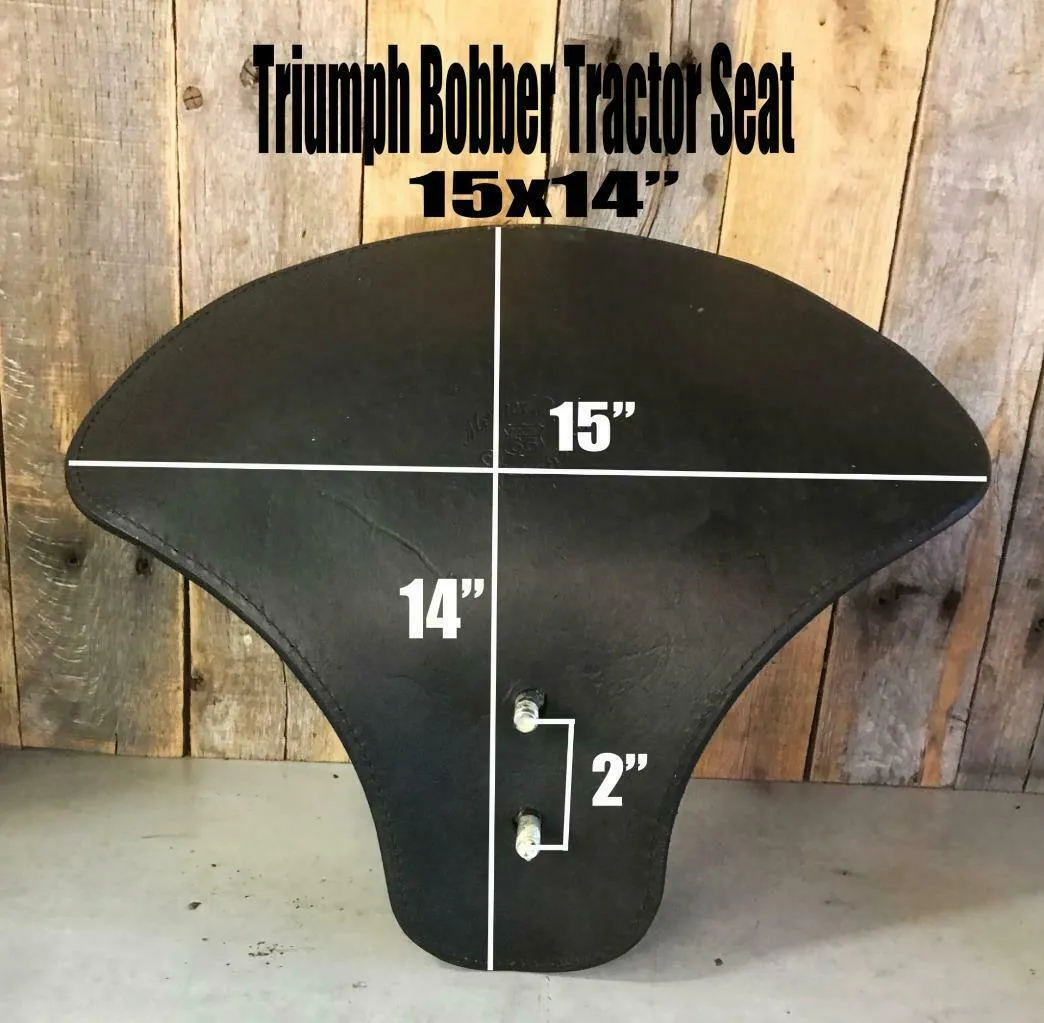 2017-2025 Triumph Seat Bobber Spring Tractor 15x14 Falling Diamond BDist Leather