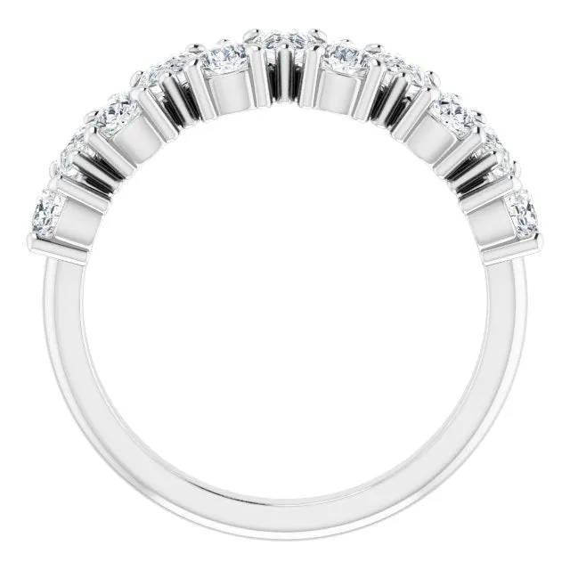 2.31 ct. Pear Cut Diamond Wedding Band