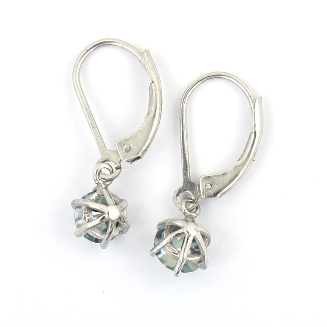 3 Ct AAA Certified, Lovely Off-White Solitaire Diamond Dangler Earring, Great Style & Very Elegant