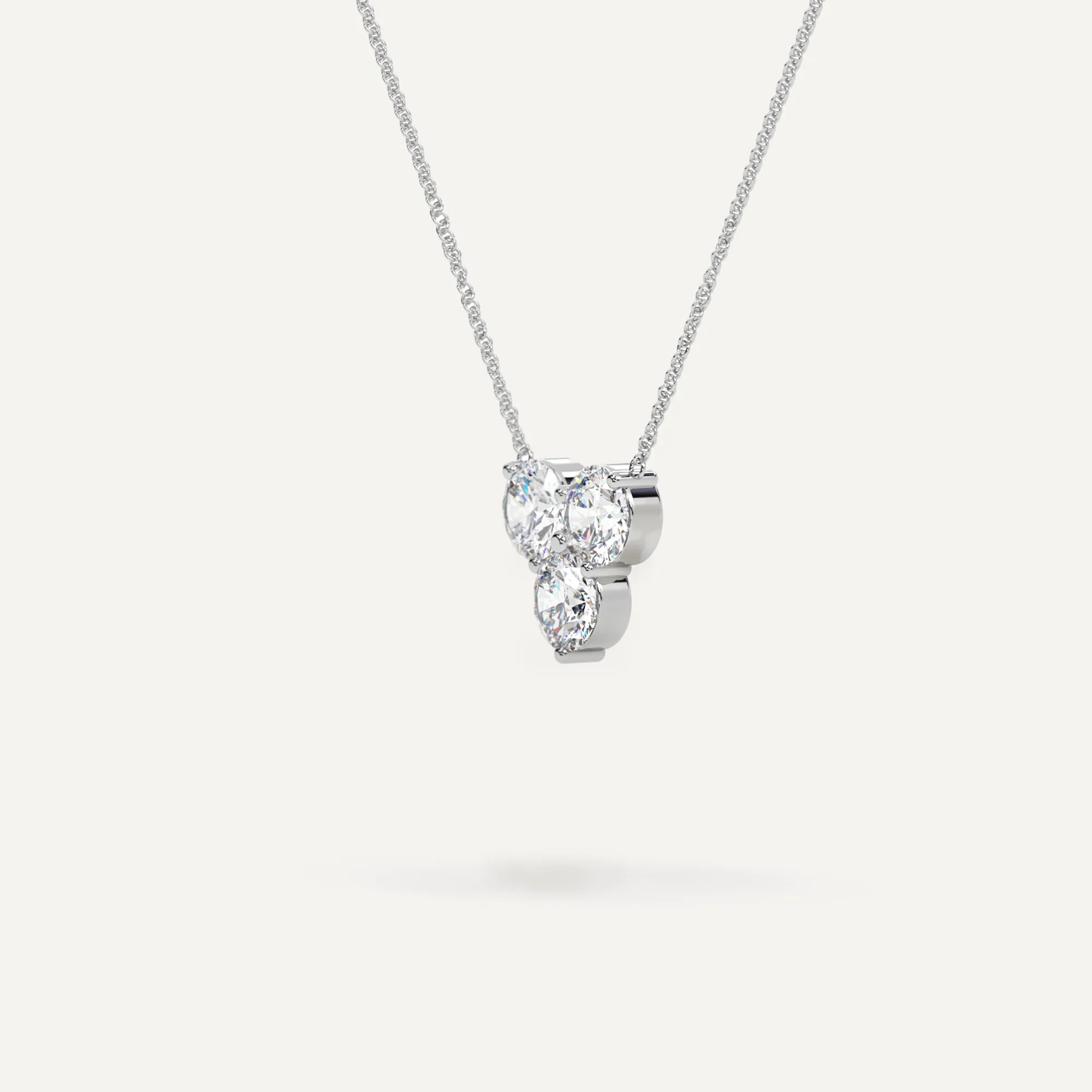 3-Stone Diamond Women's 16" Necklace