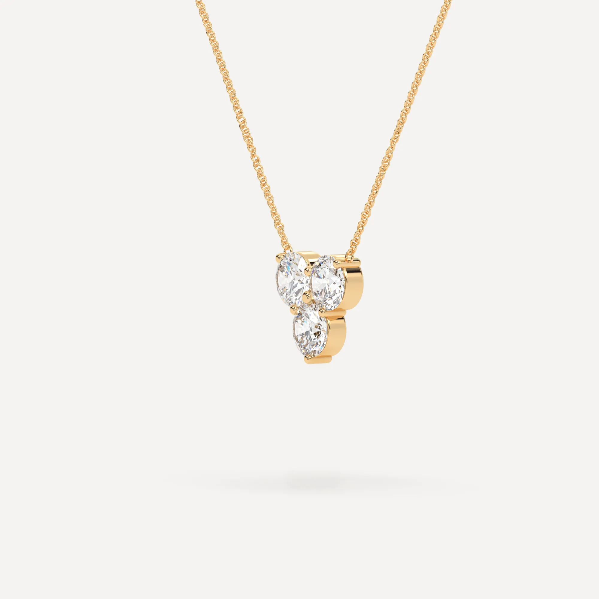 3-Stone Diamond Women's 16" Necklace