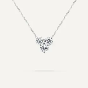 3-Stone Diamond Women's 16" Necklace