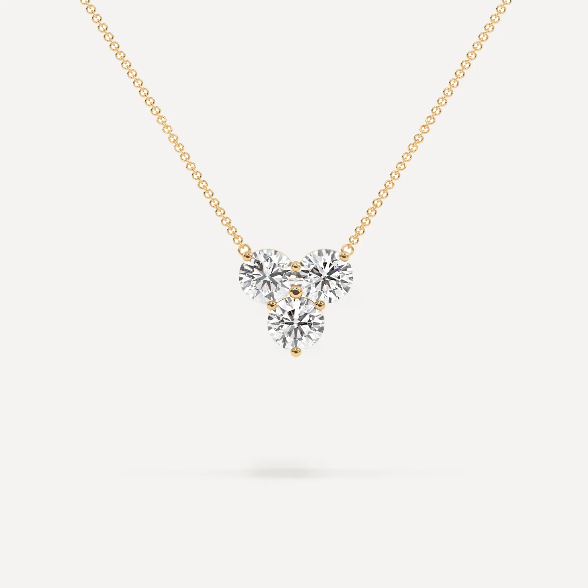 3-Stone Diamond Women's 16" Necklace