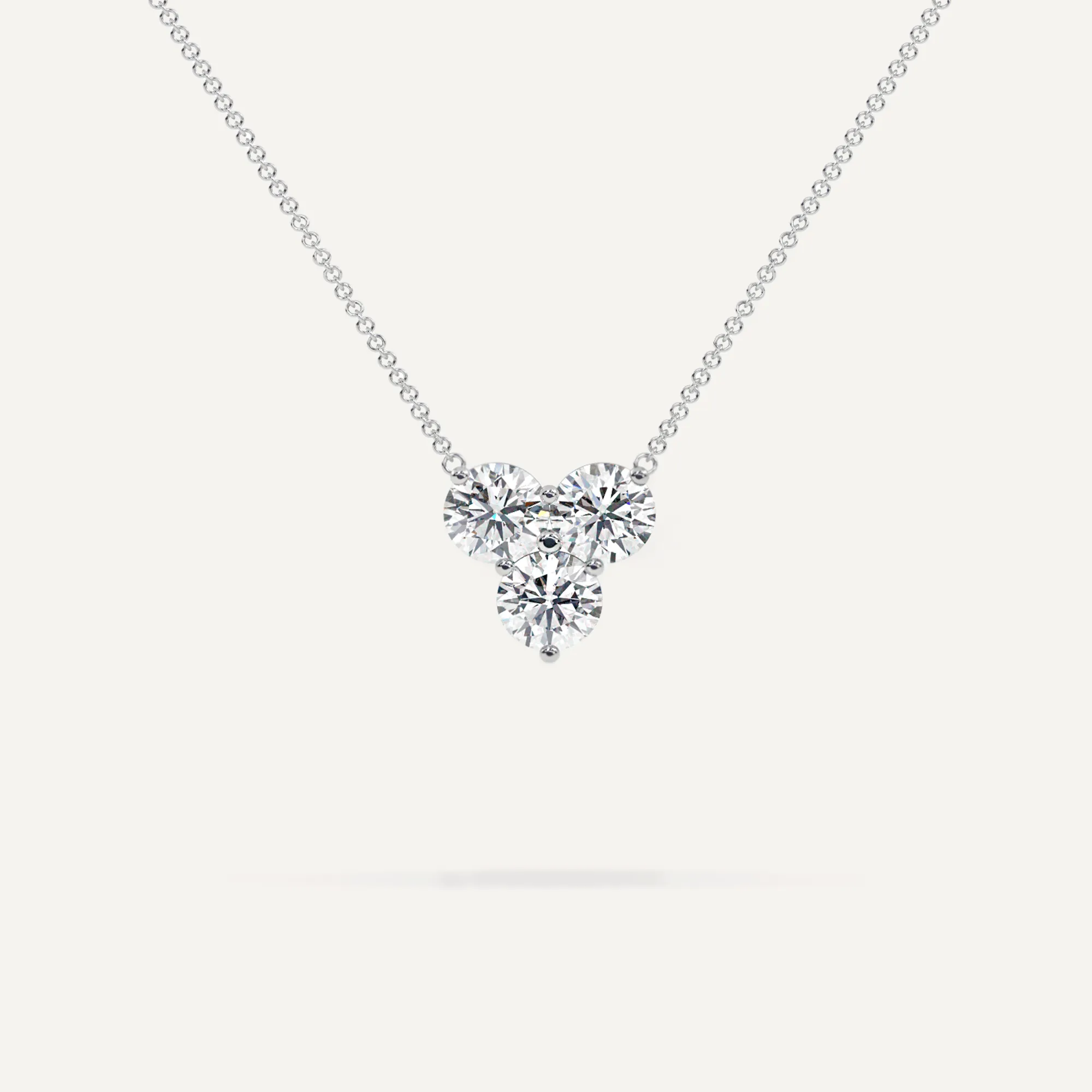 3-Stone Diamond Women's 16" Necklace
