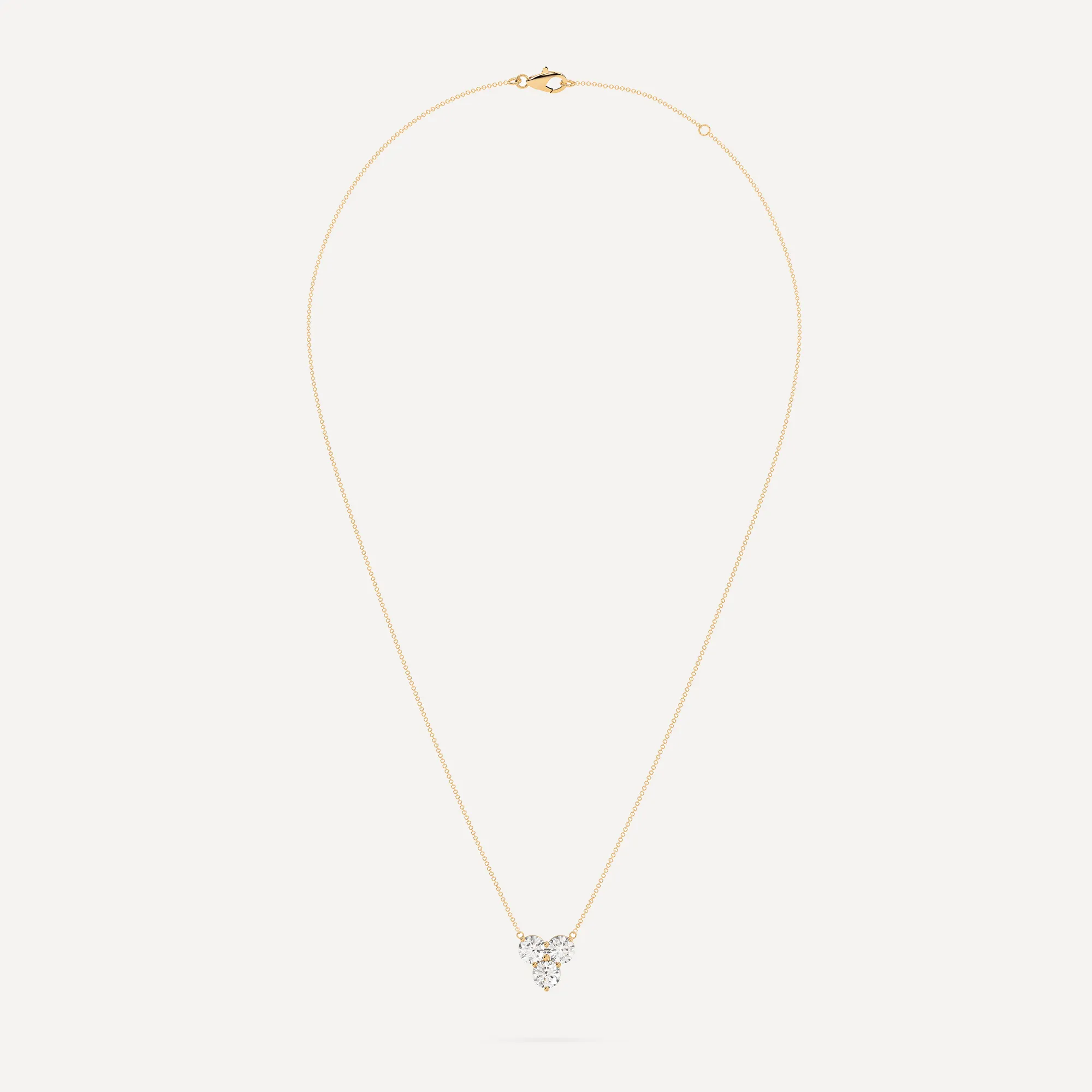 3-Stone Diamond Women's 16" Necklace