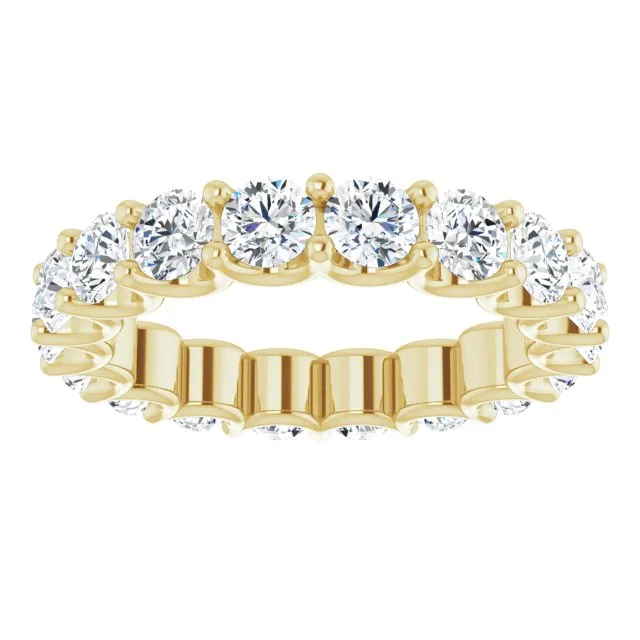 3.78 ct. Round Diamond Eternity Band U Setting