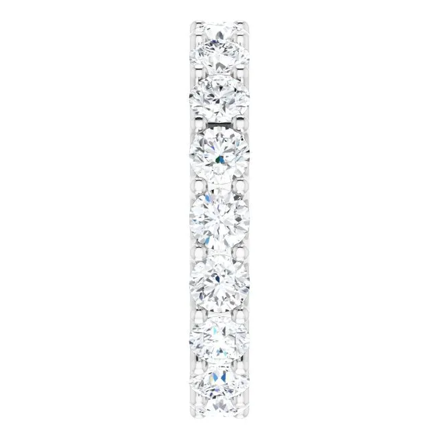 3.78 ct. Round Diamond Eternity Band U Setting