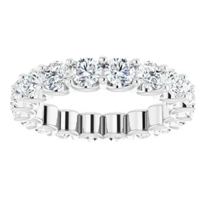 3.78 ct. Round Diamond Eternity Band U Setting