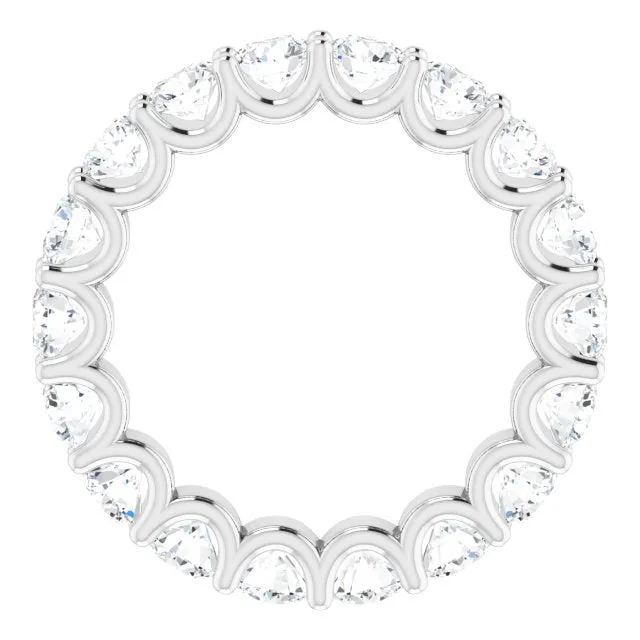 3.78 ct. Round Diamond Eternity Band U Setting