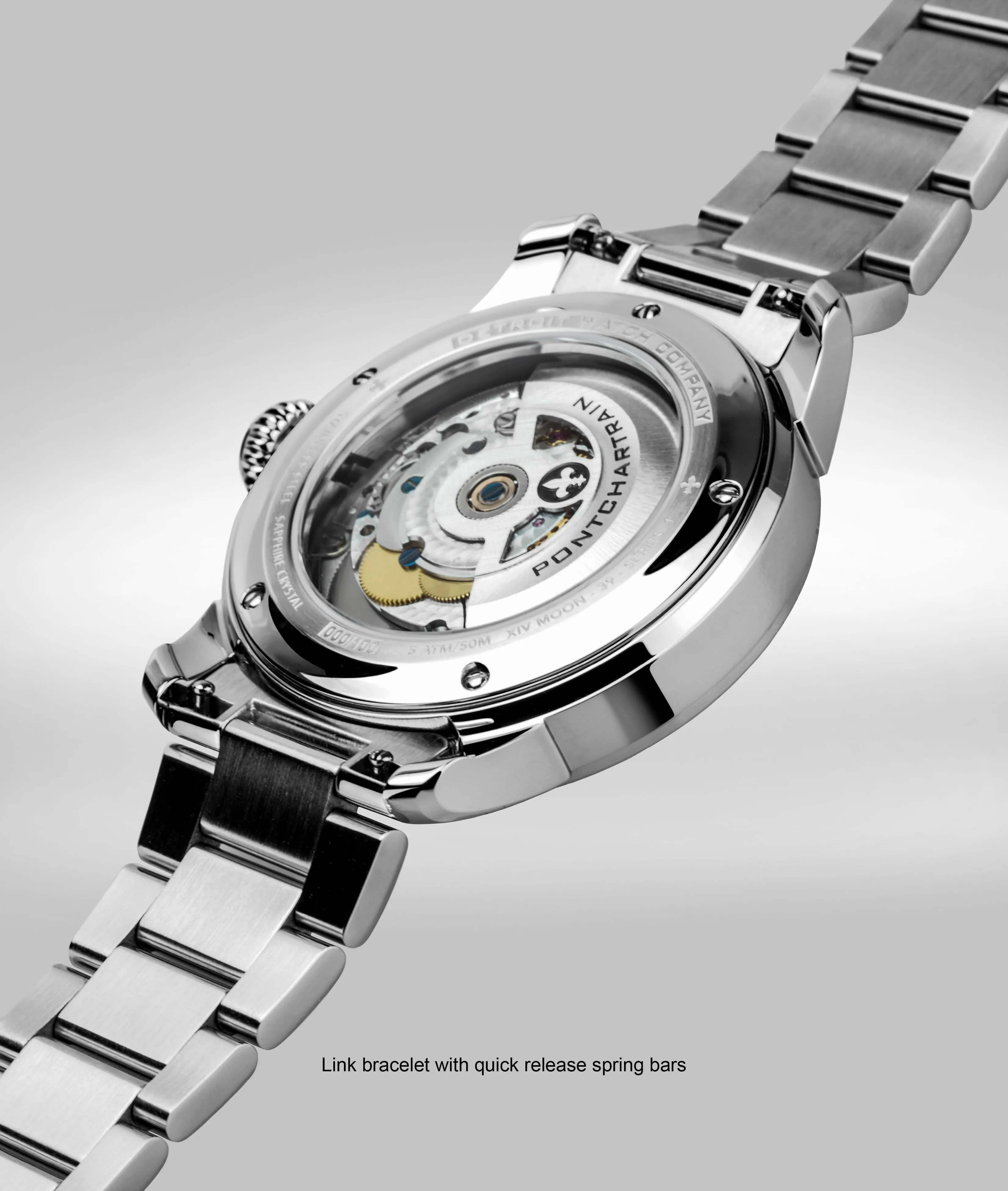39mm Women's Pontchartrain Louis XIV Moonphase Exhibition