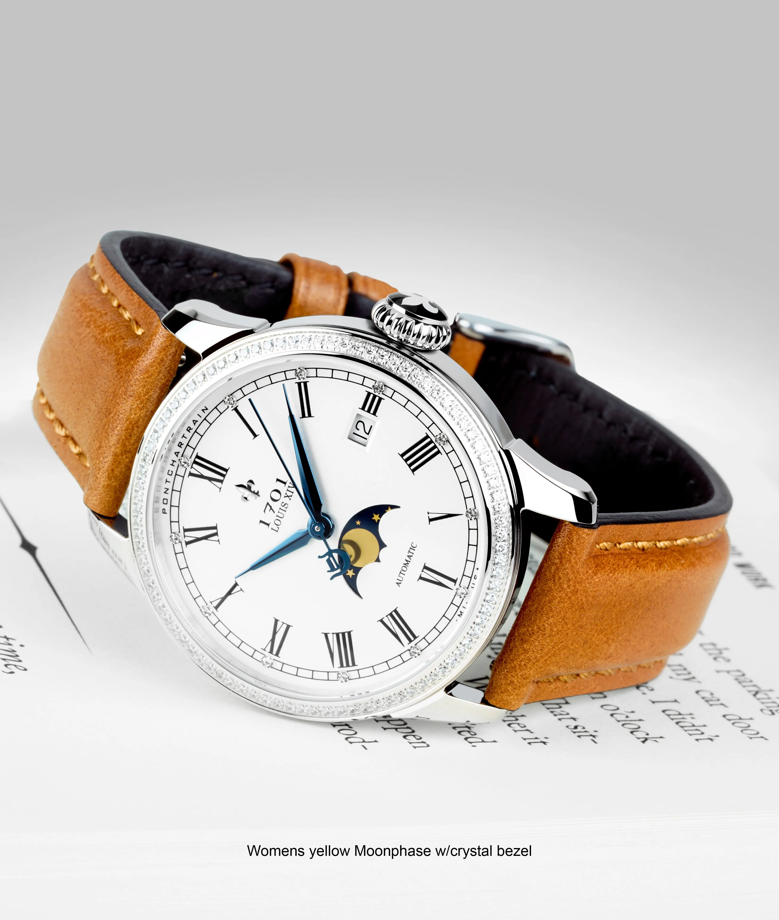 39mm Women's Pontchartrain Louis XIV Moonphase Exhibition