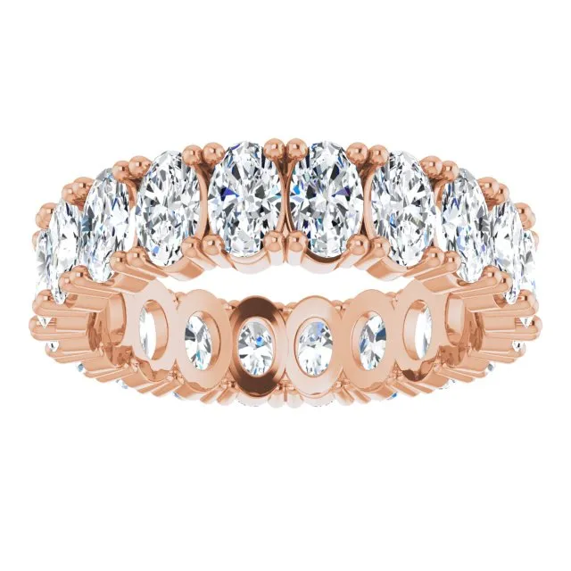 4.20 ct. Oval Diamond Eternity Band