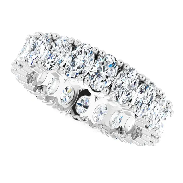 4.20 ct. Oval Diamond Eternity Band
