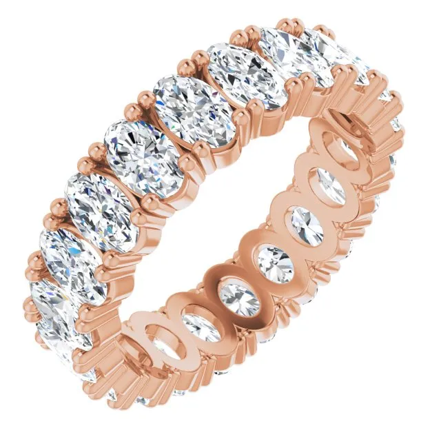 4.20 ct. Oval Diamond Eternity Band