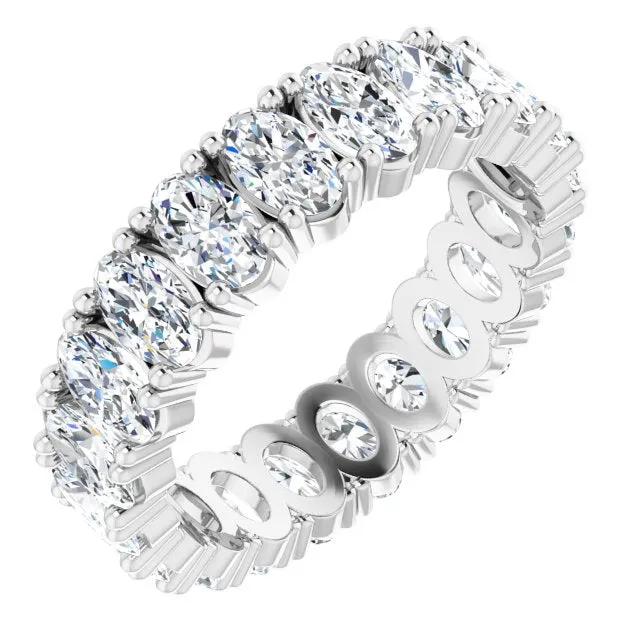4.20 ct. Oval Diamond Eternity Band