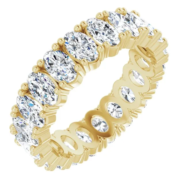 4.20 ct. Oval Diamond Eternity Band