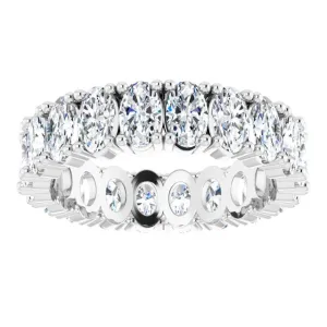4.20 ct. Oval Diamond Eternity Band