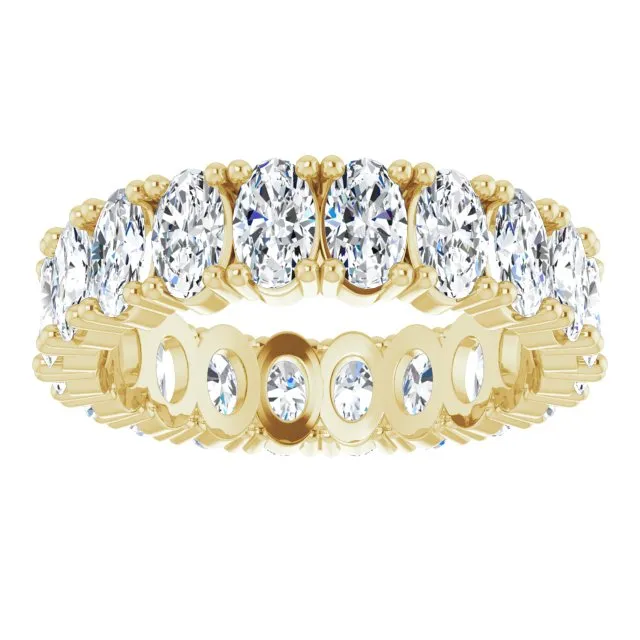 4.20 ct. Oval Diamond Eternity Band