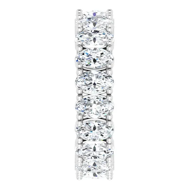 4.20 ct. Oval Diamond Eternity Band