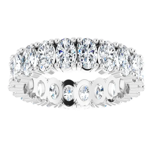 4.20 ct. Oval Diamond Eternity Band